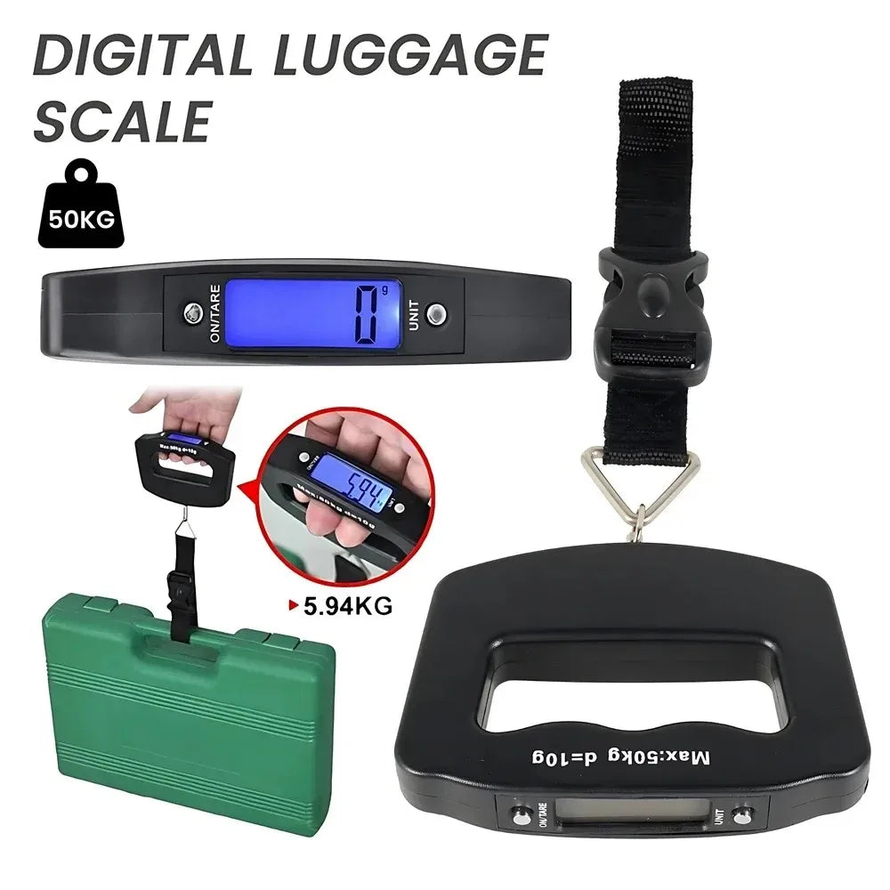 Grammie's Digital Luggage Scale - No more overweight bag surprises!