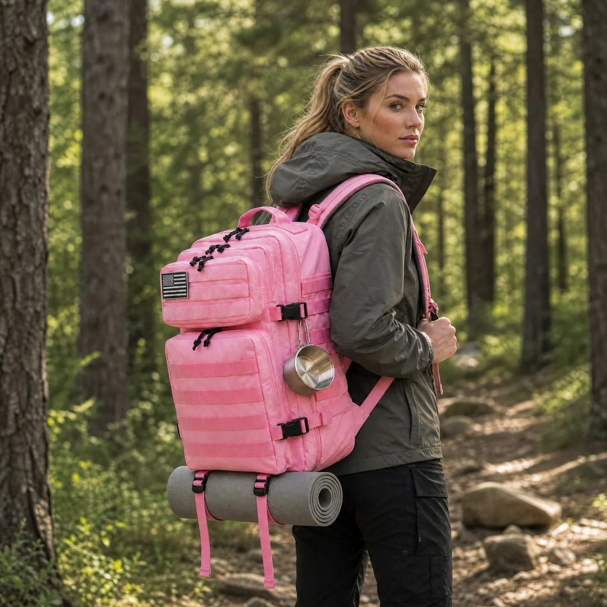 Grammie's 45L Carry On Travel Backpack - Room for Everything