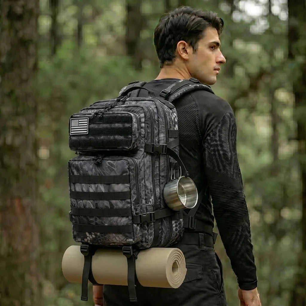 Grammie's 45L Carry On Travel Backpack - Room for Everything
