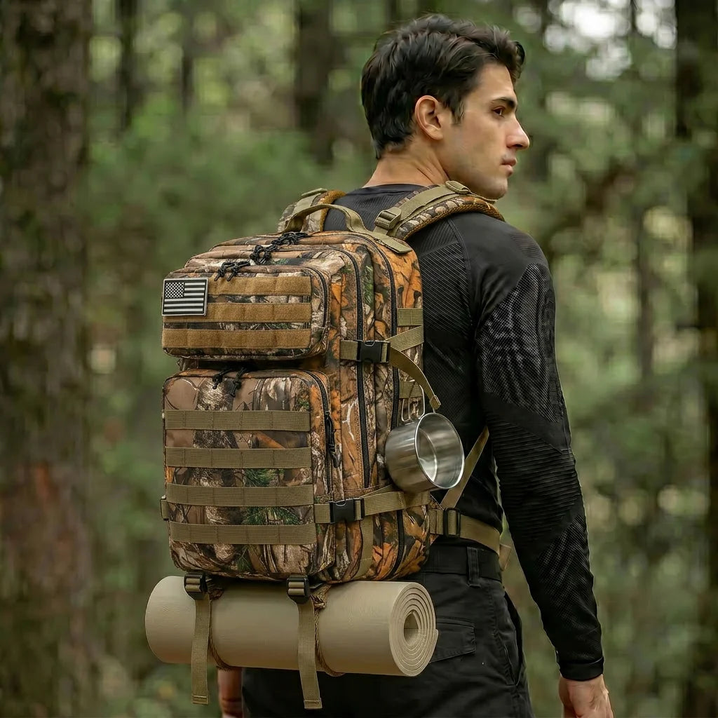 Grammie's 45L Carry On Travel Backpack - Room for Everything