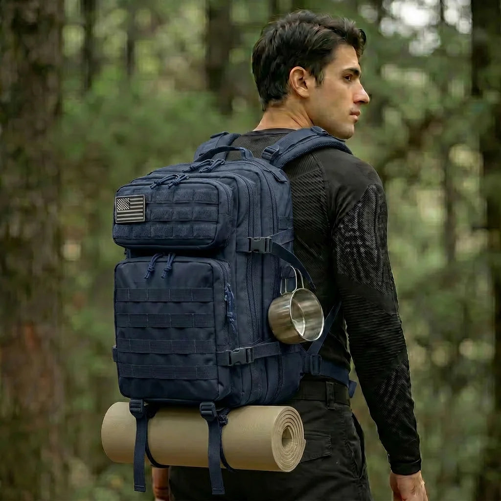 Grammie's 45L Carry On Travel Backpack - Room for Everything