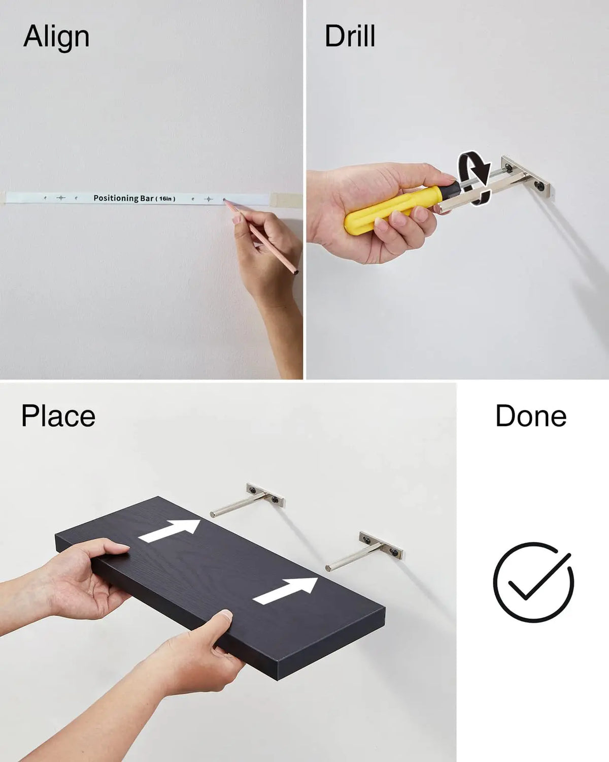 1pcs Wall Mounted Shelf Hanging on the Wall, a Bookshelf in the Living Room, a Straight Line Wall Hanging Behind the Sofa
