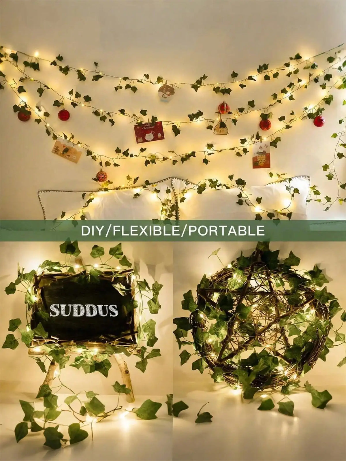 Grammie's Enchanted Ivy Fairy Lights