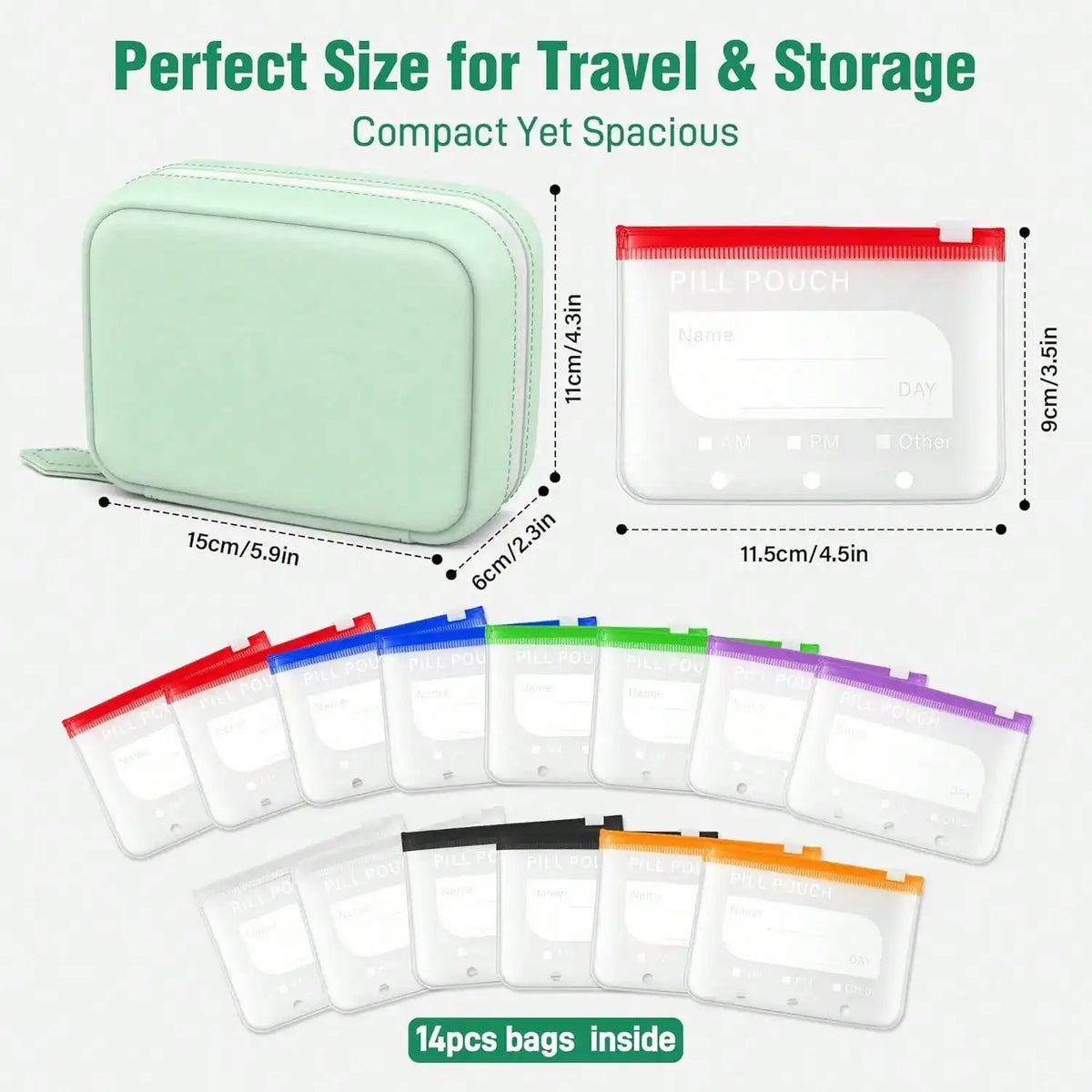 Grammie's Travel Pill Pouches - Simple. Slim and Organized