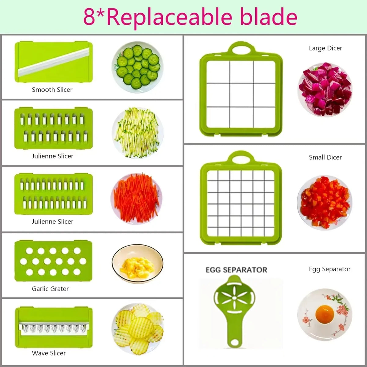 14 Set Of Multifunctional Grater