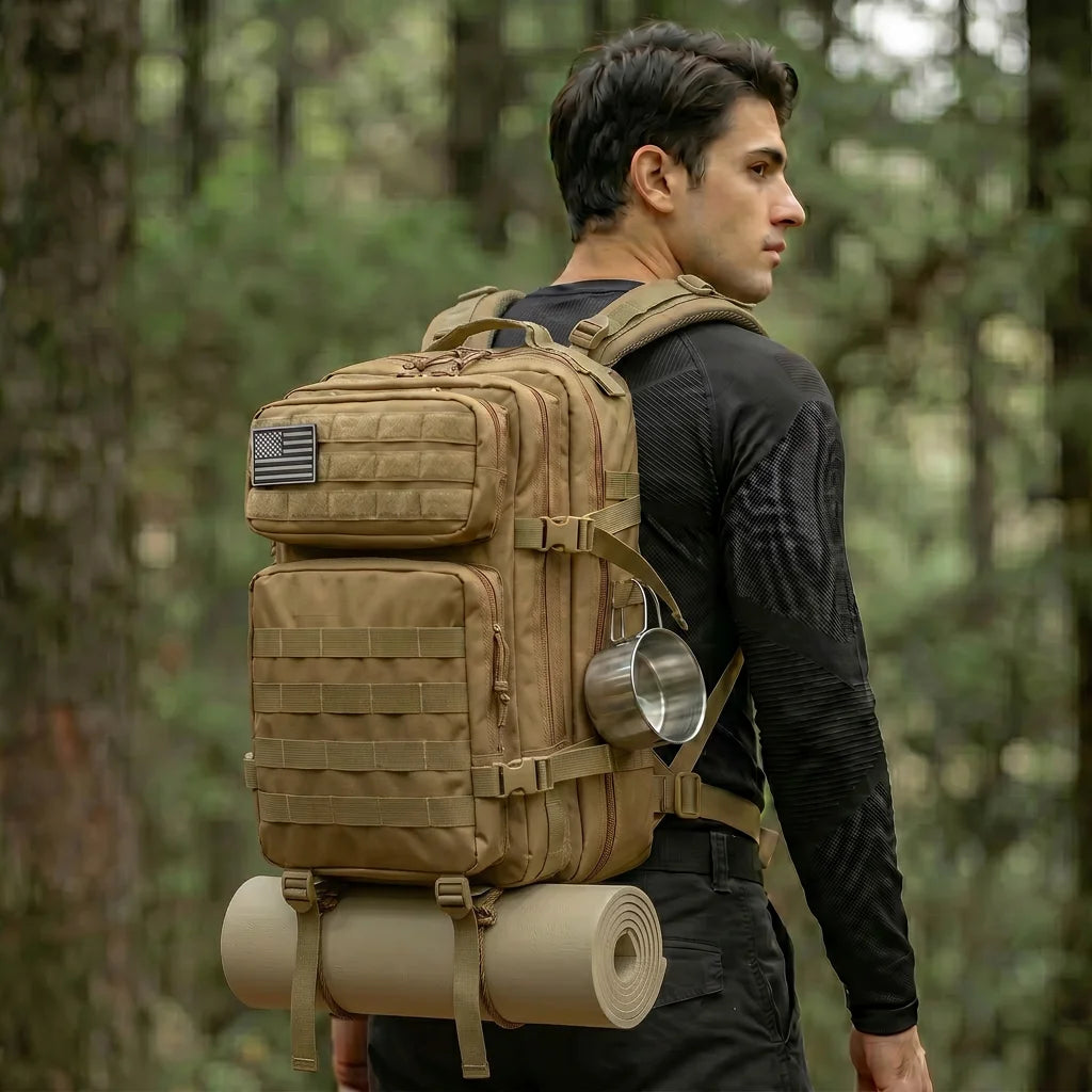 Grammie's 45L Carry On Travel Backpack - Room for Everything