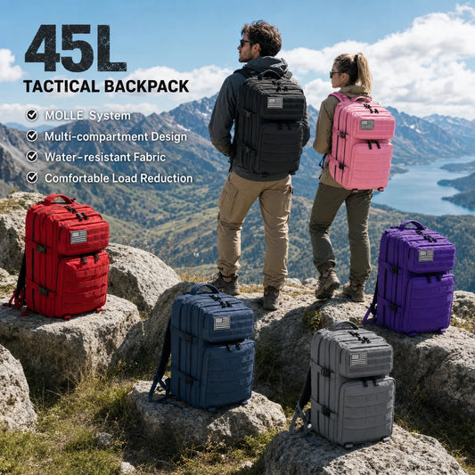 Grammie's 45L Carry On Travel Backpack - Room for Everything