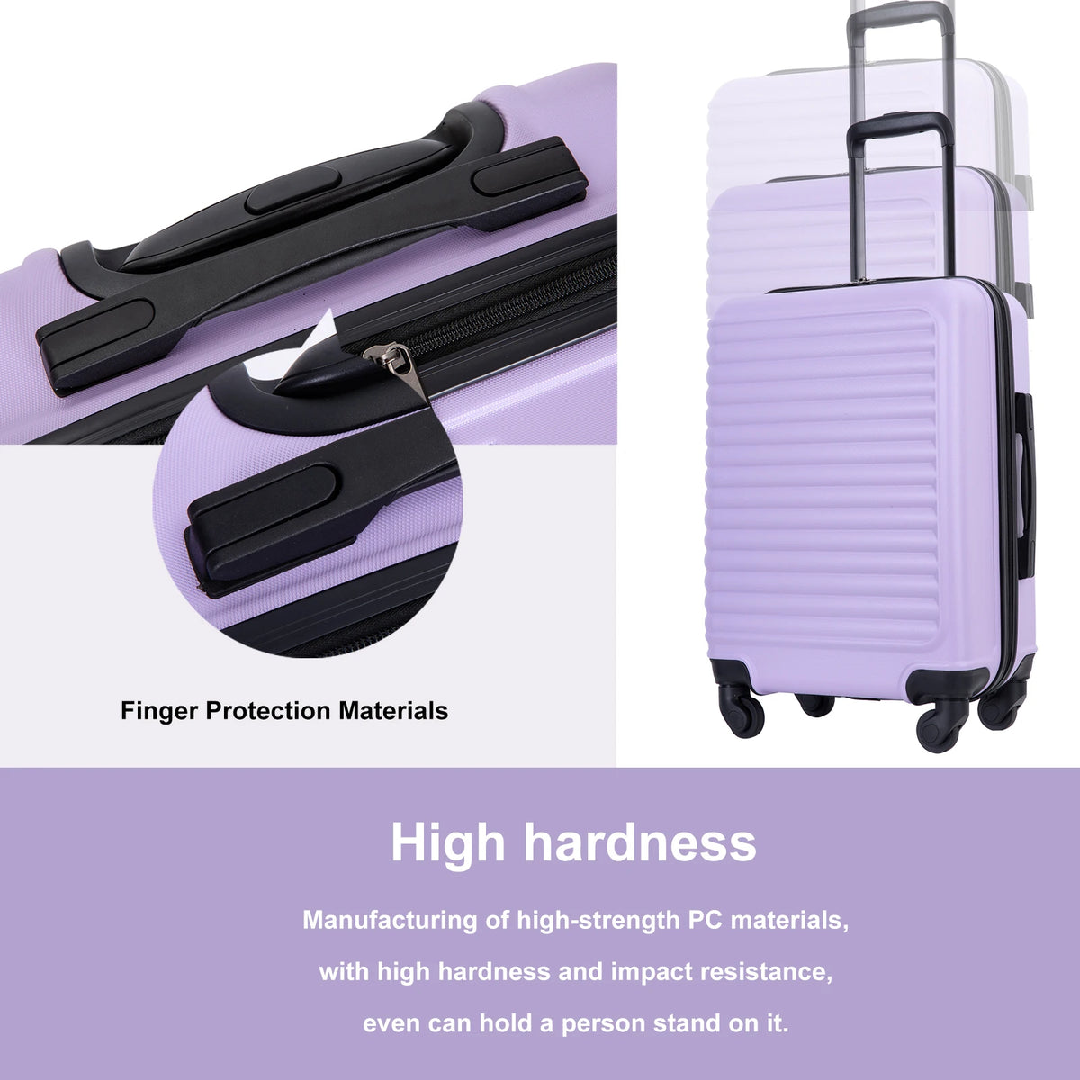 Travehouse Hardshell Carry On Luggage Airline Approved 20", Small Suitcase With Spinner Wheels