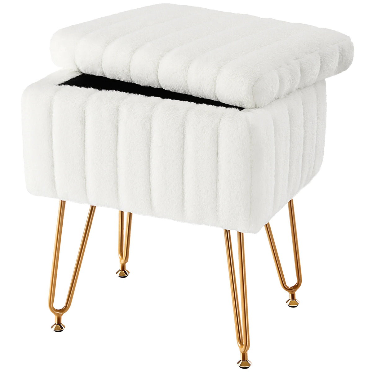 Grammie's Hide your Stuff Fuzzy Ottoman