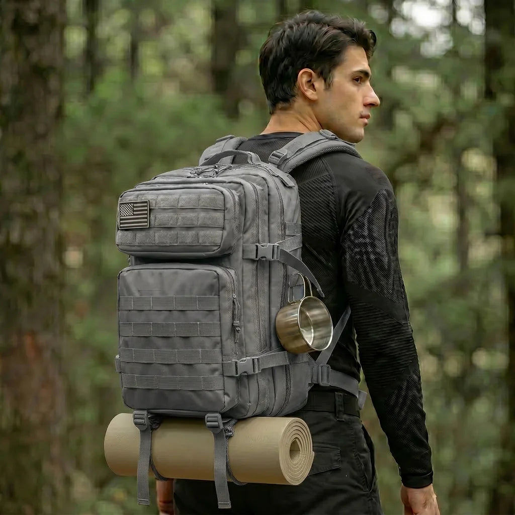Grammie's 45L Carry On Travel Backpack - Room for Everything