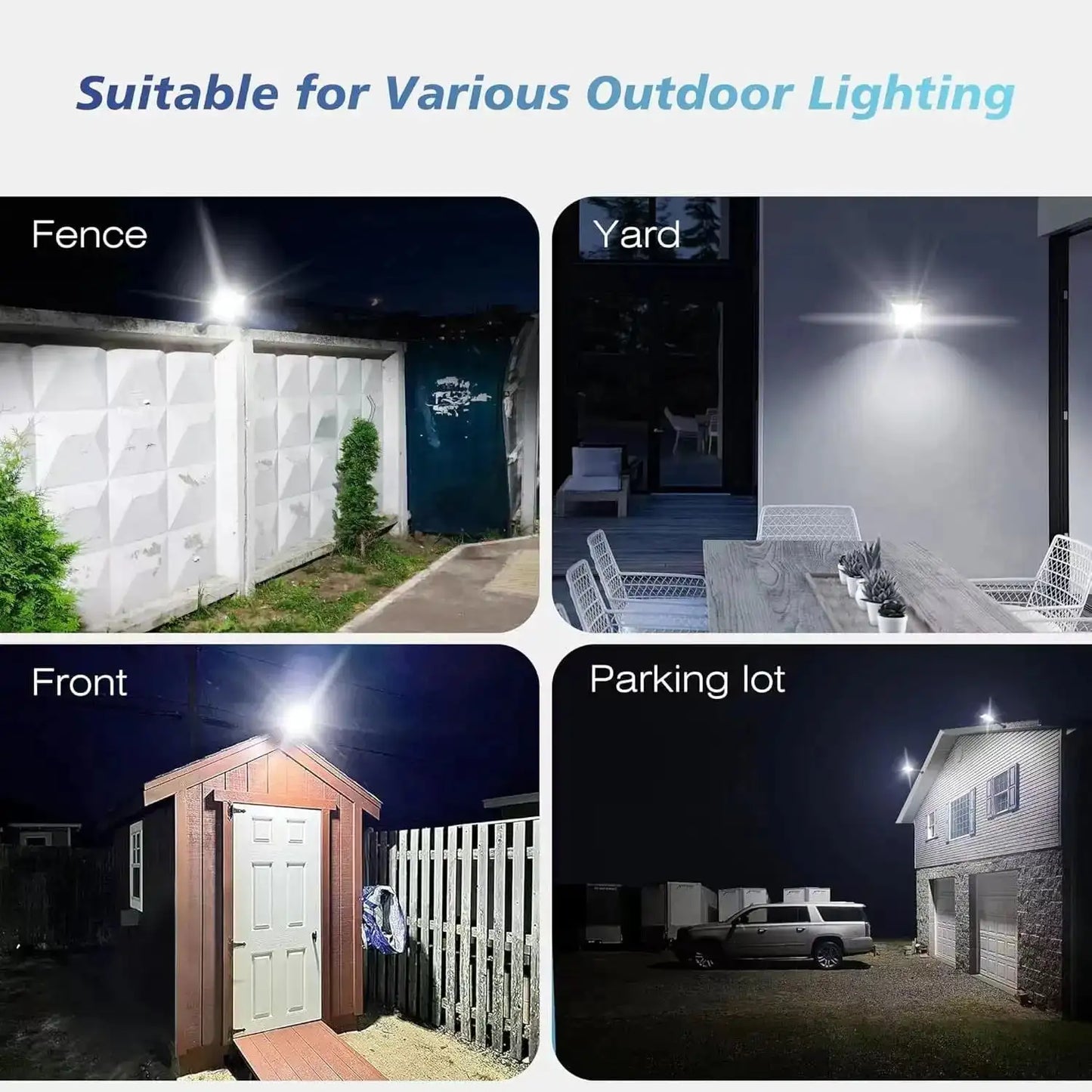 Solar Street Light 320 LED 520000 Lumens 6500K Motion Sensor with Remote
