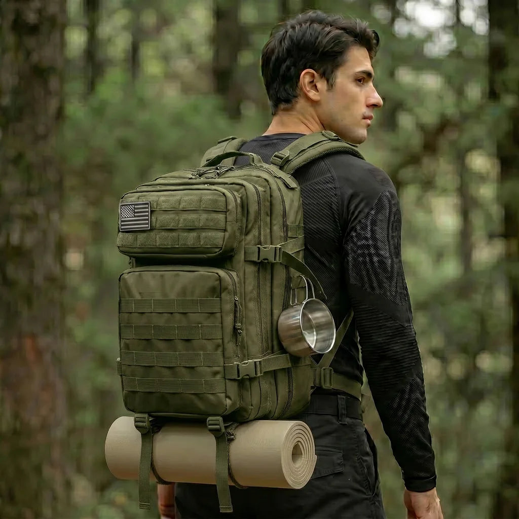 Grammie's 45L Carry On Travel Backpack - Room for Everything