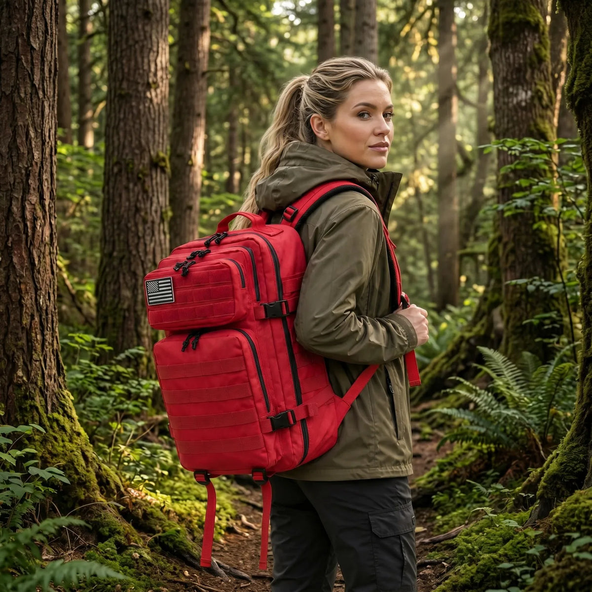Grammie's 45L Carry On Travel Backpack - Room for Everything